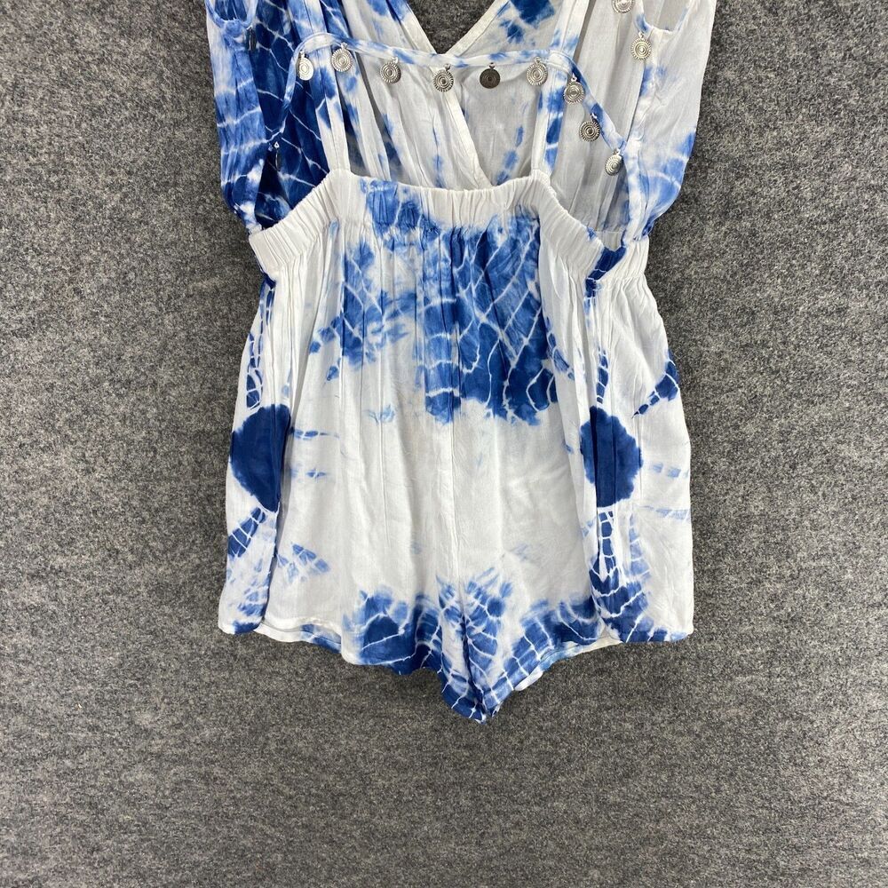 EARTHBOUND Blue and White Tie-Dye Midi Dress - Picture 9 of 13
